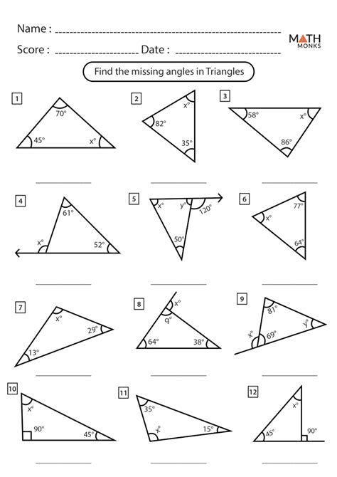 Gcse Angles In Polygons Worksheet - Thekidsworksheet | Geometry ...