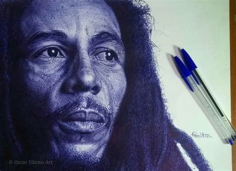 38 Incredible Ballpoint Pen Portraits By Oscar Ukonu Look Like Photos ...