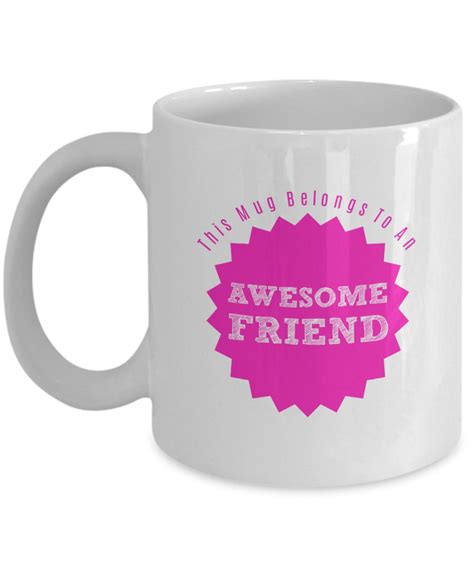 Best friend coffee mug friendship saying this mug belongs | Etsy