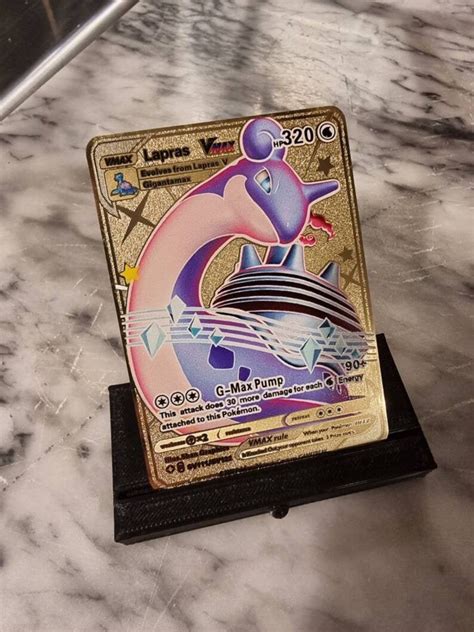 GOLD Shiny Lapras Vmax Pokemon Card Secret Ultra Rare Shining | Etsy