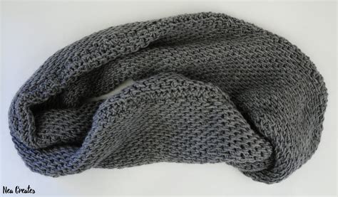 Tunisian Full Stitch Infinity Scarf: Free Tunisian Crochet Pattern - Nea Creates