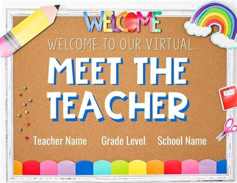 How to Host a Virtual Meet the Teacher | Meet the teacher, Student information form, Student ...