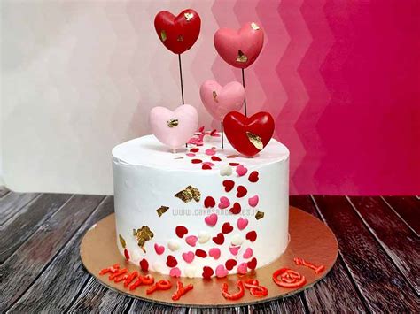 Anniversary Heart Shaped Cake