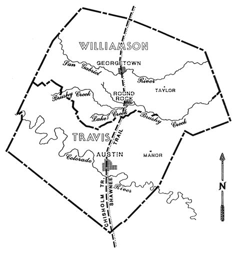 The Chisum Trail Map