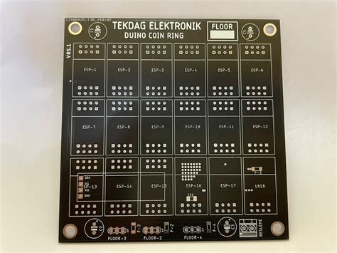 Duino Coin mining ring PCB - Tekdağ Elektronik