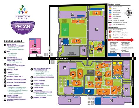 South Texas College Mid Valley Campus Map - Printable Maps