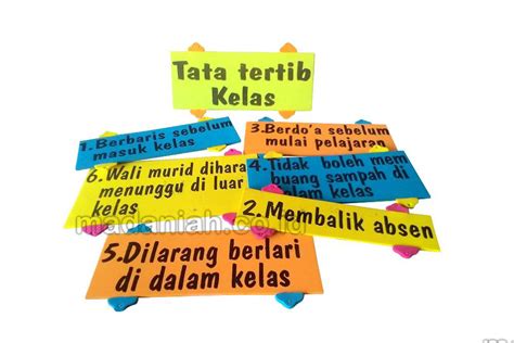 Jual Murah Alat Peraga Edukasi Tata Tertib Kelas Spon Terbaru - Madaniah™