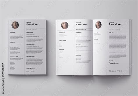 Resume Stock Template | Adobe Stock