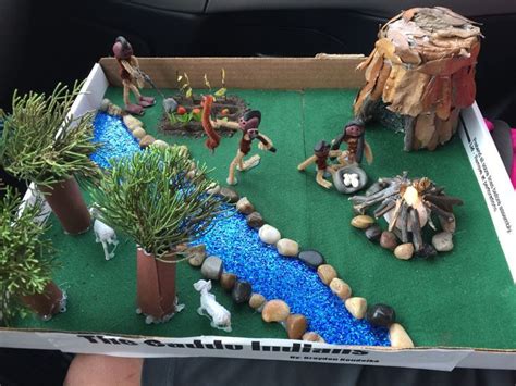 Caddo Indian Village Diorama Project- what Brayden actually made ...