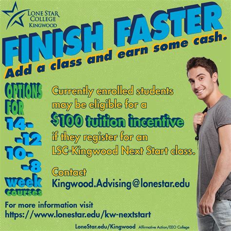 Finish Faster! Add a class and earn some cash. Currently enrolled students may be eligible for a ...