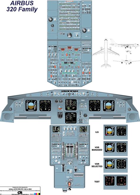 Airbus A320 (CEO v1 - CRT) Cockpit Poster - Digital Download