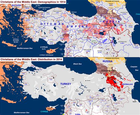 Changing Demographics : distribution of Armenians and Greeks in 1914 and 2014 [ | Map, Map of ...