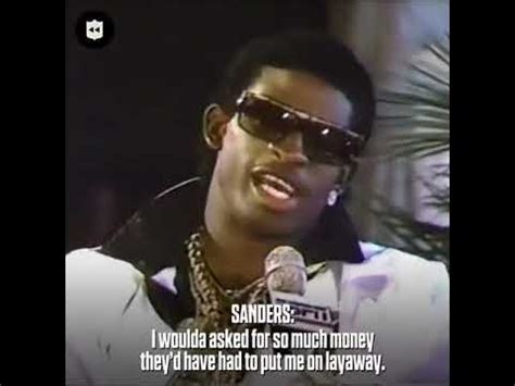 Deion Sanders 1989 Draft Day Layaway Quote 😎 - YouTube