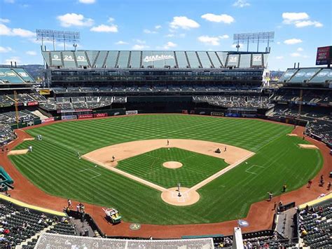 Picture Information: Athletics Baseball Stadium in Oakland