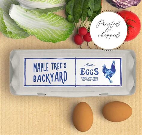 Egg Carton Label Template