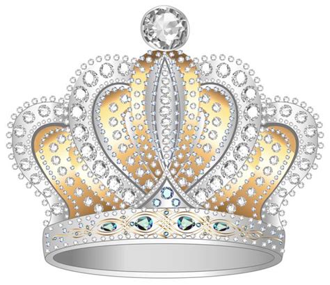 Silver Gold Diamond Crown PNG Clipart Image | Crown png, Crown clip art ...