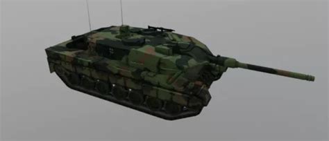 Army Leopard 2a6 Tank Free 3d Model - .Obj - Open3dModel