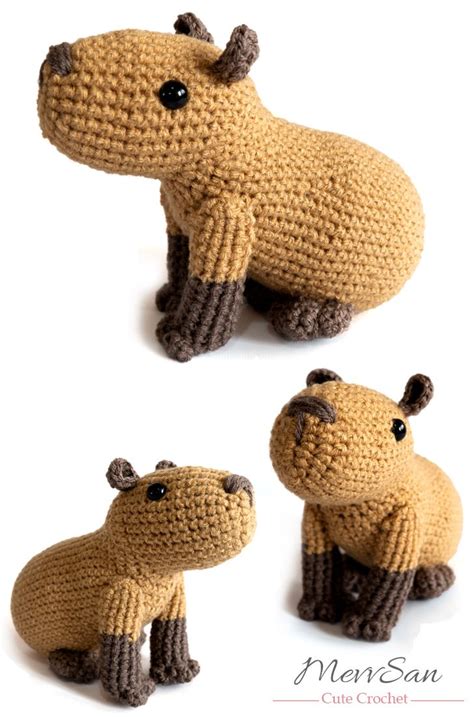 Amigurumi Capybara Pattern - MevvSan - PDF Crochet Pattern | Fun ...