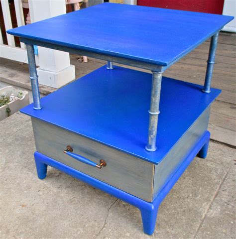 blue side table Make Chalk Paint, Milk Paint, Blue Side Table, Organic ...