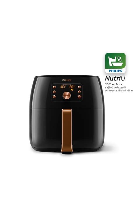 Philips HD9867 90 Premium Airfryer XXL Fritöz Smart Sensing Siyah ...