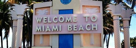 Welcome To Miami Beach Sign - Miami Beach, FL