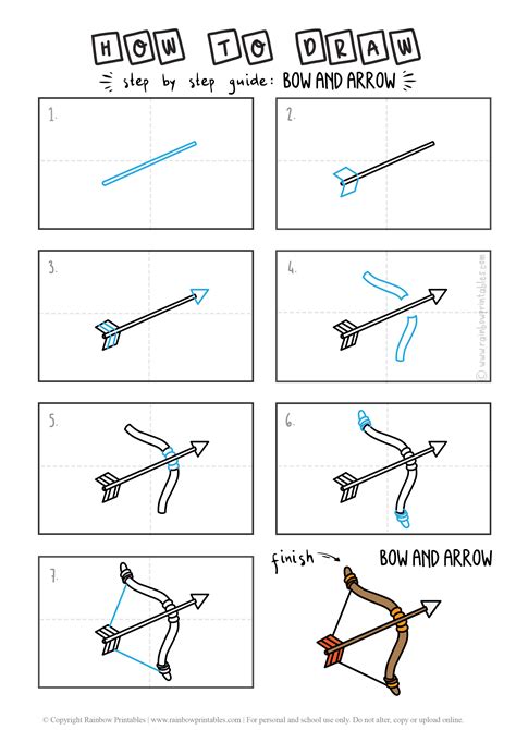 How To Draw A Bow And Arrow Kids Drawing Easy Drawing Step By Step ...