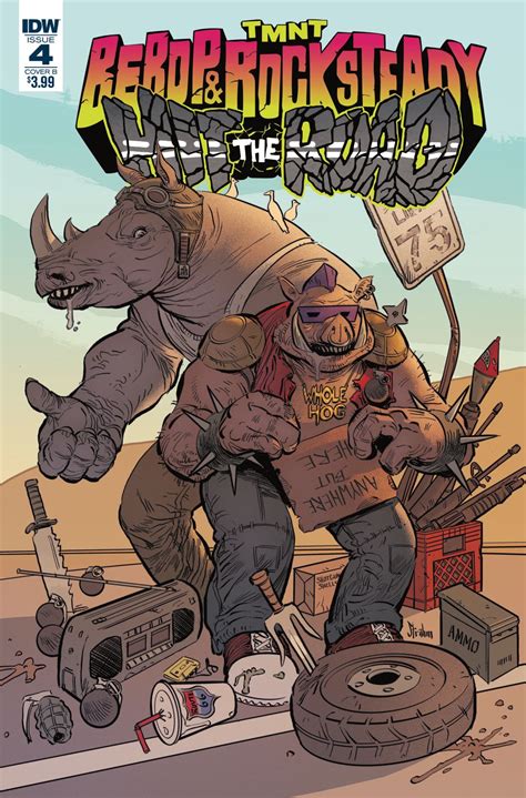 Teenage Mutant Ninja Turtles: Bebop and Rocksteady Hit the Road #4 (Strahm Cover) | Fresh Comics