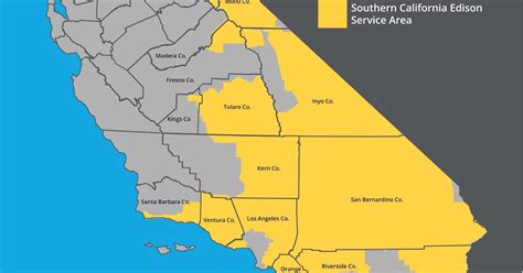 Southern California Edison Territory Map | Printable Map