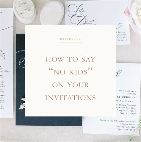 “No Kids” Wedding Invitation Wording - blog.blushpaperco.com