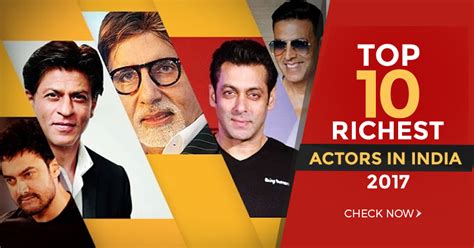 Top 10 Richest Actors In India - 10Voted | Check Now