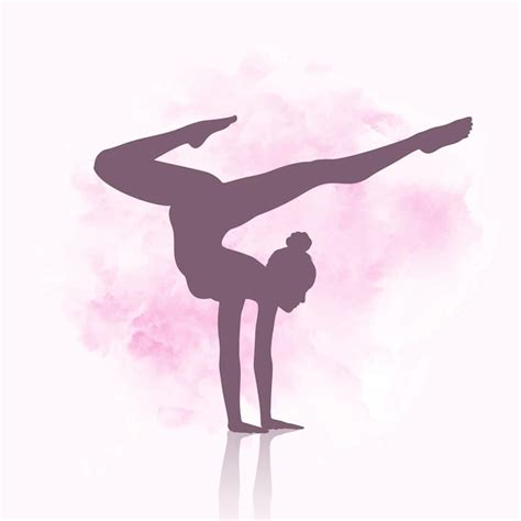 Gymnastics Silhouett Pink Images - Free Download on Freepik