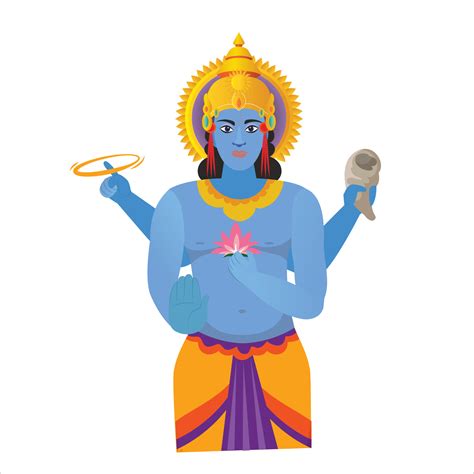 Lord Vishnu Vector Art, Icons, and Graphics for Free Download