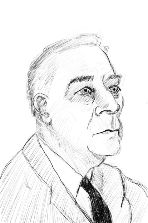 FDR sketch | Sketches, Caricature, Male sketch