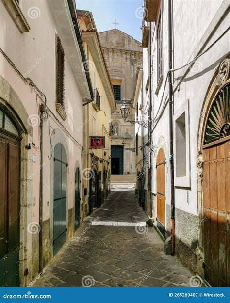 Colorful Alley in the Town of Campagna, Campania Region, Italy ...