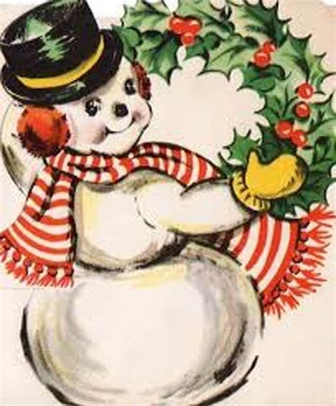 Pin by Lisa D'Ambrose on Snowmen | Christmas greetings, Vintage ...