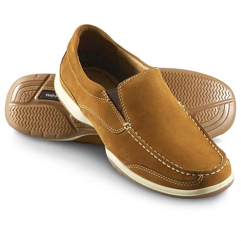 Men's Hush Puppies® Current Slip - on Loafers, Tan - 153214, Casual Shoes at Sportsman's Guide