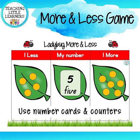 NEW resource! More & Less Math Game! ⠀⠀ Fantastic resource for any math lesson! So easy to ...