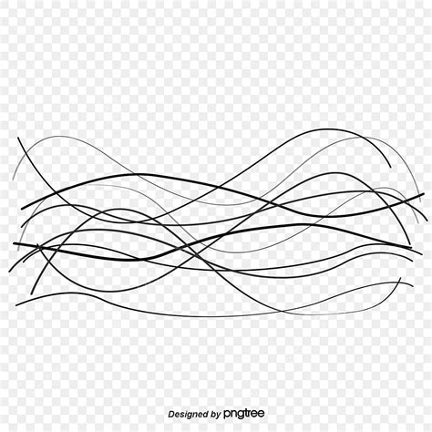 Art Line, Line Art, Black Lines, Wavy Lines PNG Transparent Clipart Image and PSD File for Free ...