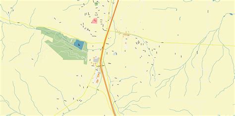 Yreka California US PDF Vector Map: City Plan High Detailed Street Map editable Adobe PDF in layers