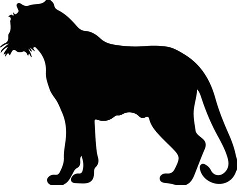 panther black silhouette 38102138 Vector Art at Vecteezy