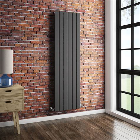 Urban Vertical Radiator | Anthracite | At Victorian Plumbing.co.uk