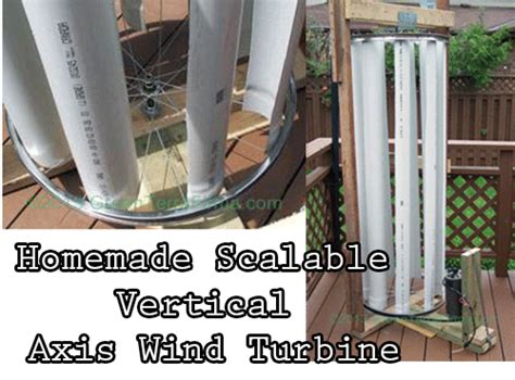 Homemade Scalable Vertical Axis Wind Turbine