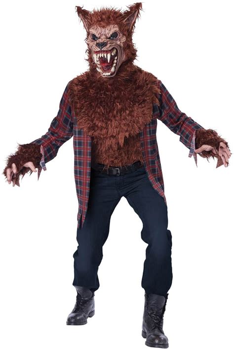 Adult Scary Brown Blood Moon Werewolf Costume - Walmart.com - Walmart.com