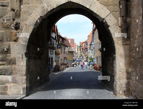 Medieval town of Rothenburg, Bavaria, Germany Stock Photo - Alamy