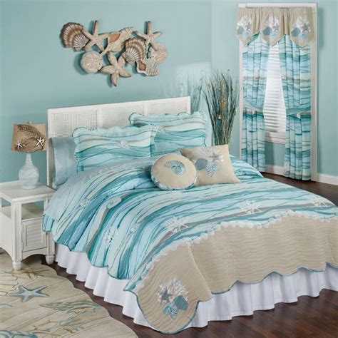 Seaview Quilt Set Light Blue #Coastalbedrooms #coastalbedroomsblue | Beach style bedroom, Beach ...