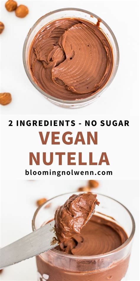 Vegan Nutella Recipe (2 Ingredients) – Blooming Nolwenn