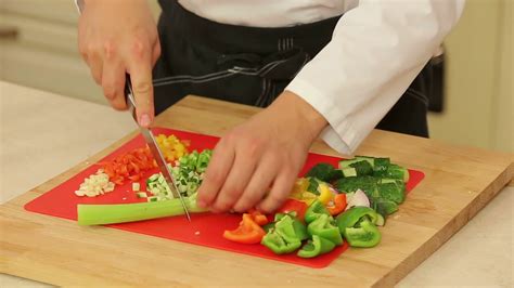 Chopping food ingredients Stock Video Footage - Storyblocks