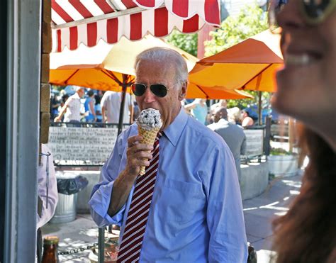 Photos of Joe Biden eating ice cream - Business Insider