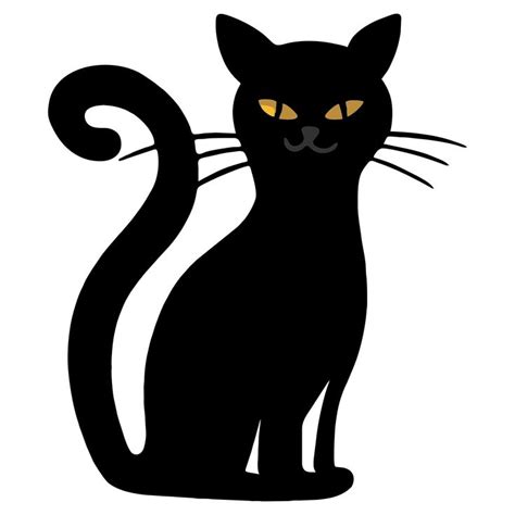 Halloween Black Cat Drawings | Black cat halloween, Halloween silhouettes, Black cat halloween ...