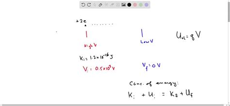 ⏩SOLVED:A helium nucleus (charge +2 e ) moves through a potential ...